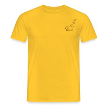 Splash - Men's T-Shirt - yellow - Front - AI Model Male 178 dark (178cm)