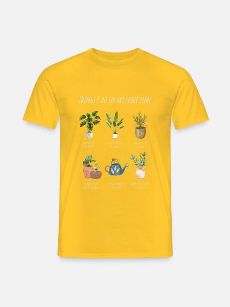 ThingsIDoInMySpareTime - Männer T-Shirt - Gelb