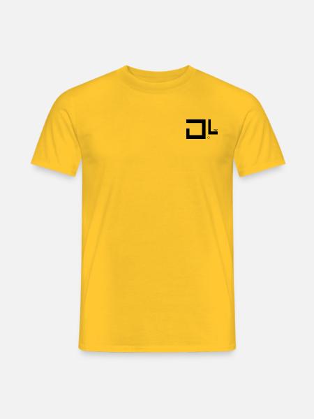 D L sign transparent 2 - Men's T-Shirt - yellow