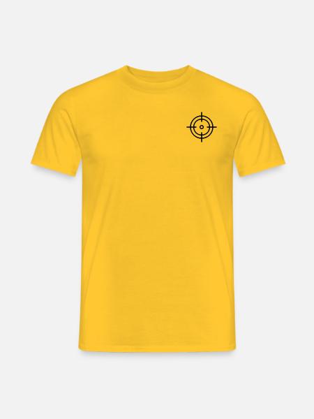 scope visor design - Men's T-Shirt - yellow
