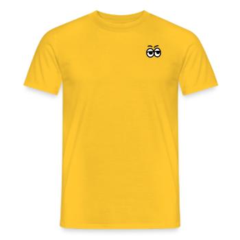 Augen - Männer T-Shirt - Gelb - Vorne - AI Model Male 178 dark (178cm)