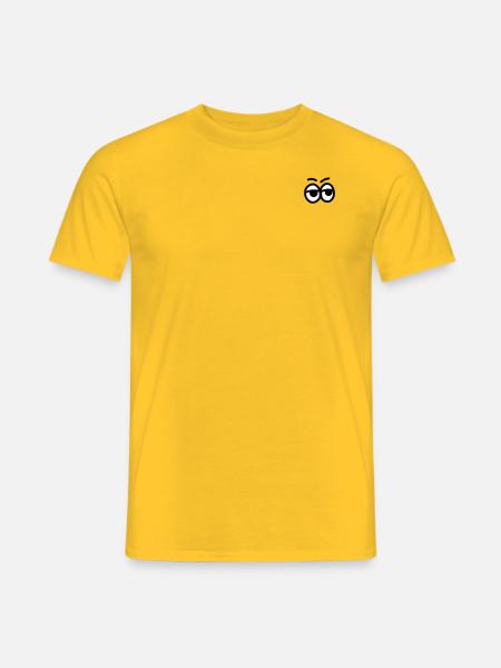 Yeux - T-shirt homme - jaune