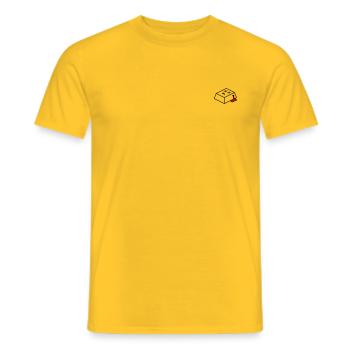 Keycap mort - T-shirt homme - jaune - Devant - AI Model Male 178 dark (178cm)