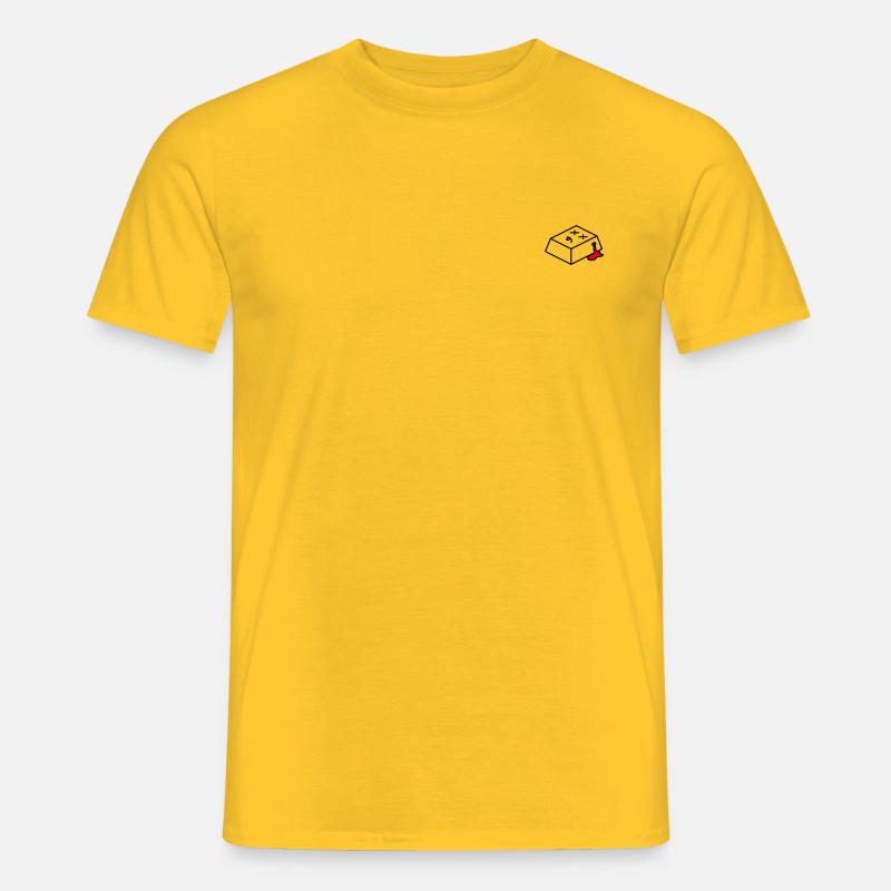 Dead Keycap - Männer T-Shirt - Gelb