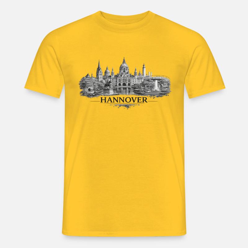 Hannover - Männer T-Shirt - Gelb