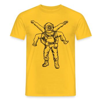SCAPH 6 BRAS N - T-shirt homme - jaune - Devant - AI Model Male 178 dark (178cm)