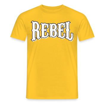 rebel dieb rowdy rebell bandit hustler gang crime - Männer T-Shirt - Gelb - Vorne - AI Model Male 178 dark (178cm)