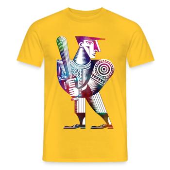 Baseballspieler - Männer T-Shirt - Gelb - Vorne - AI Model Male 178 dark (178cm)