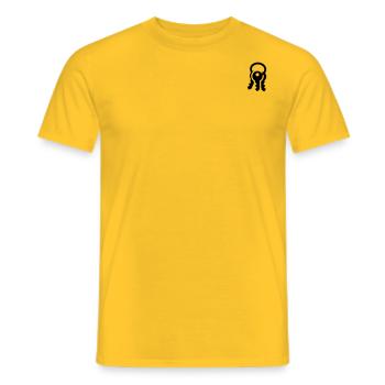 Clé du porte-clés Icône Symbole Caractère - T-shirt homme - jaune - Devant - AI Model Male 178 dark (178cm)