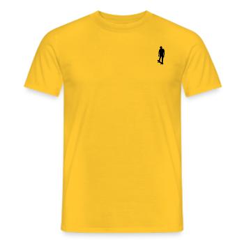 skateboard - T-shirt homme - jaune - Devant - AI Model Male 178 dark (178cm)
