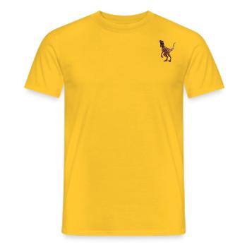 T-Rex - T-shirt homme - jaune - Devant - AI Model Male 178 dark (178cm)