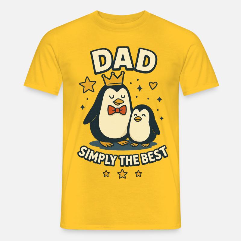 Papa, einfach der Beste - Männer T-Shirt - Gelb