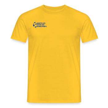 Fußball - Männer T-Shirt - Gelb - Vorne - AI Model Male 178 dark (178cm)