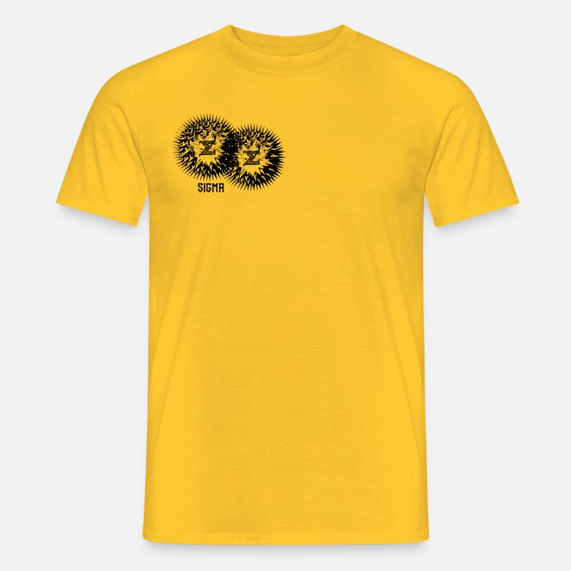 Sigmakugeln - Männer T-Shirt - Gelb