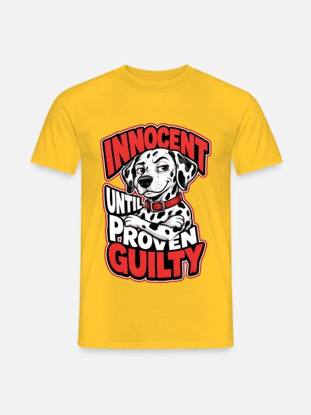 Dalmatiner - Männer T-Shirt - Gelb