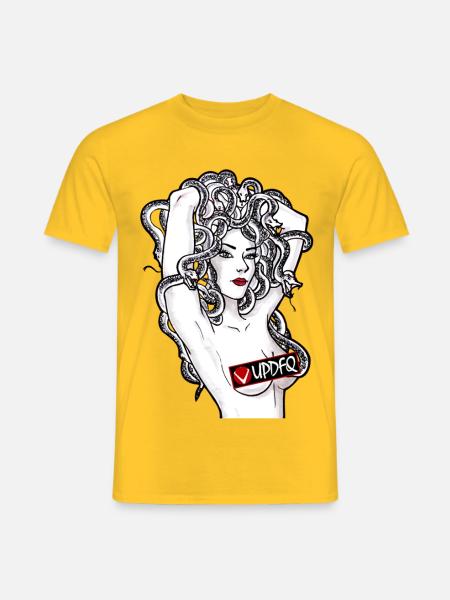 Medusa-Noir-Reihe - Männer T-Shirt - Gelb