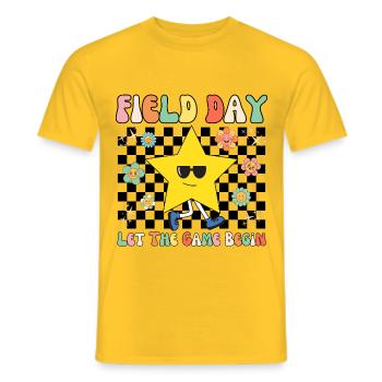 Field Day Yellow Team Funny For Teacher Kids - T-shirt homme - jaune - Devant - AI Model Male 178 dark (178cm)