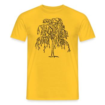 arbre - T-shirt homme - jaune - Devant - AI Model Male 178 dark (178cm)