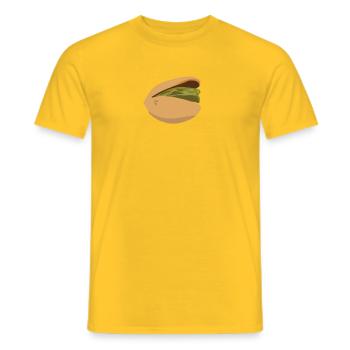 Cadeau pistache - T-shirt homme - jaune - Devant - AI Model Male 178 dark (178cm)