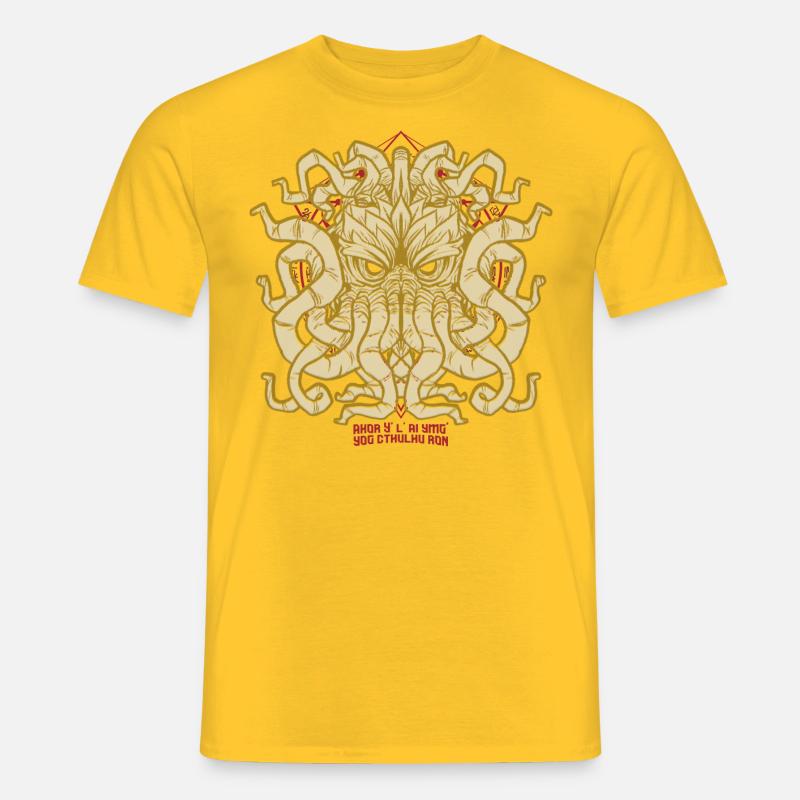 Cthulhu will mit dir reden - Männer T-Shirt - Gelb