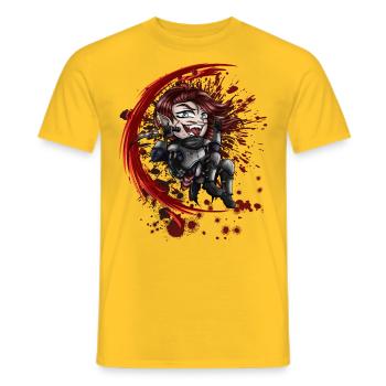 Little Killer - T-shirt homme - jaune - Devant - AI Model Male 178 dark (178cm)