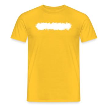 Pinselstrich Balken Strich Farbfleck - Männer T-Shirt - Gelb - Vorne - AI Model Male 178 dark (178cm)