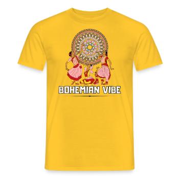 BOHEMIAN VIBE - T-shirt homme - jaune - Devant - AI Model Male 178 dark (178cm)