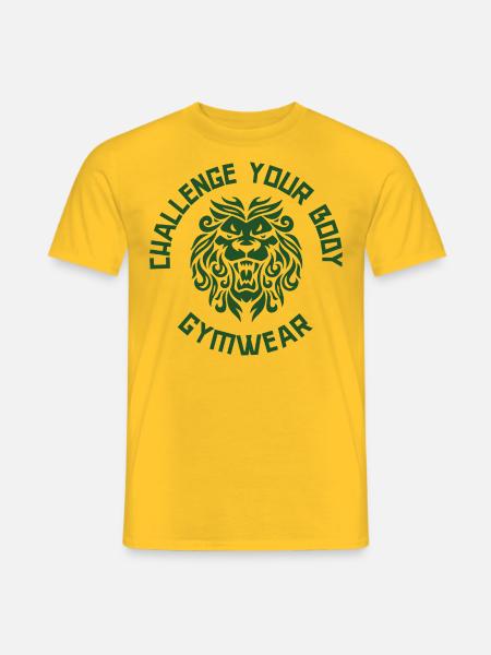 Challenge Your Body Gymwear - Männer T-Shirt - Gelb
