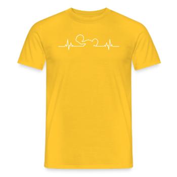 Dunken ECG Basketball Player Cadeau - T-shirt homme - jaune - Devant - AI Model Male 178 dark (178cm)