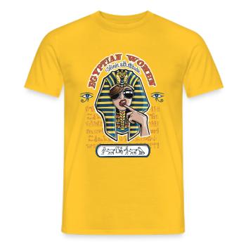 women with attitude - T-shirt homme - jaune - Devant - AI Model Male 178 dark (178cm)