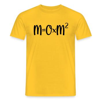 Maman à la puissance 2 - T-shirt homme - jaune - Devant - AI Model Male 178 dark (178cm)