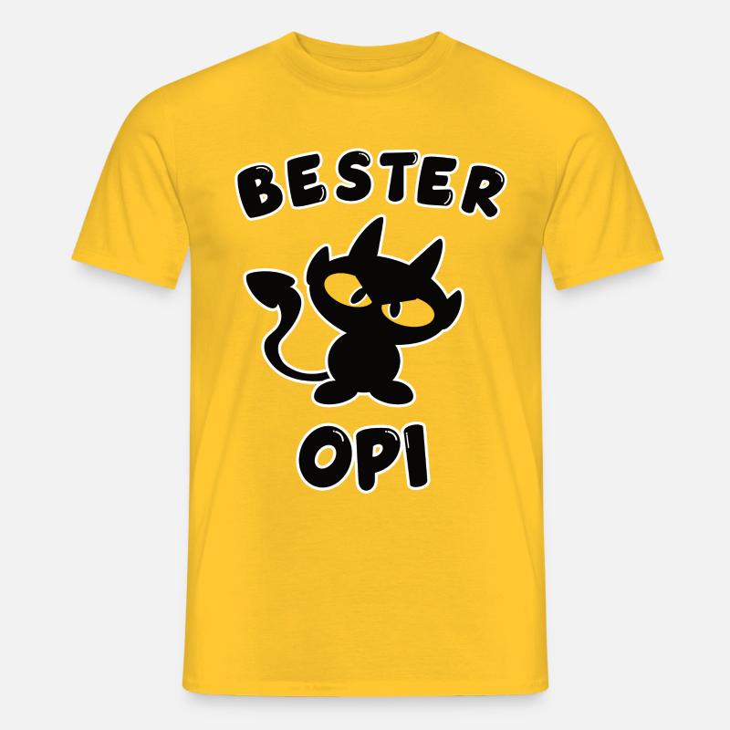 cooles bester Opi Design - Männer T-Shirt - Gelb