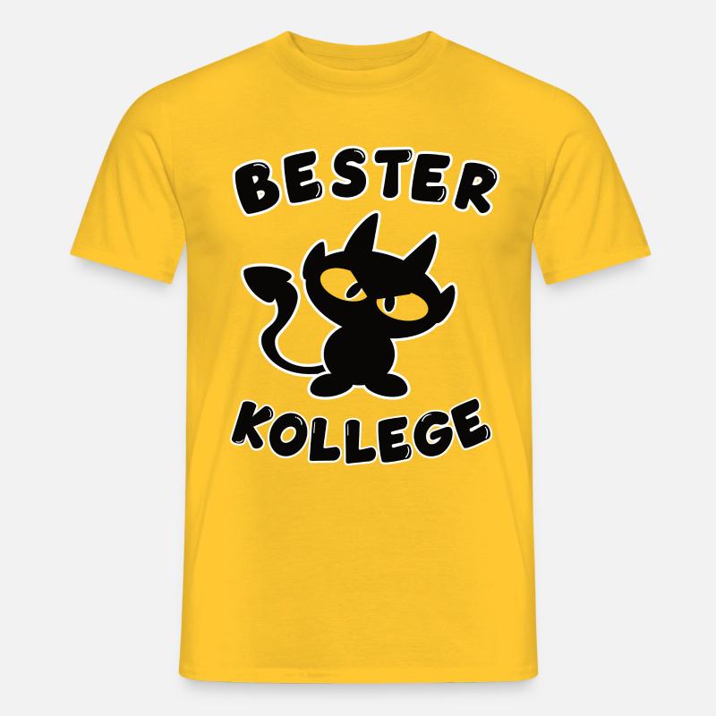 cooles bester Kollege Design - Männer T-Shirt - Gelb