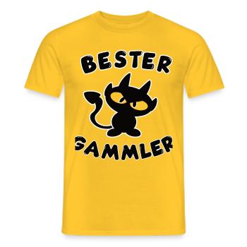 cool best bum design - Men's T-Shirt - yellow - Front - AI Model Male 178 dark (178cm)