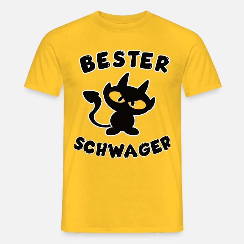 cooles bester Schwager Design - Männer T-Shirt - Gelb