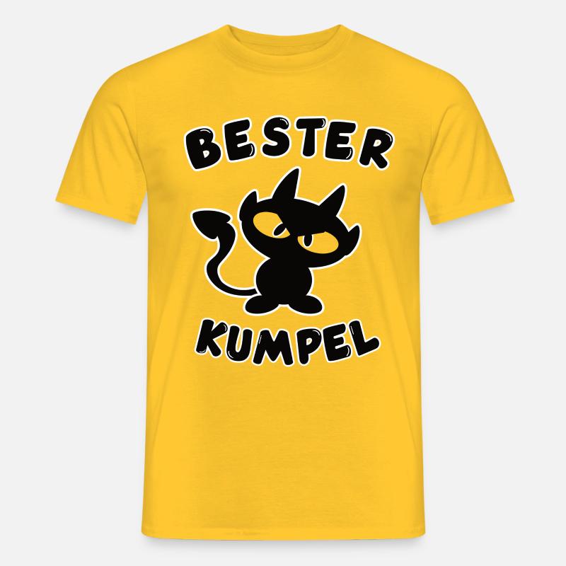 cooles bester Kumpel Design - Männer T-Shirt - Gelb