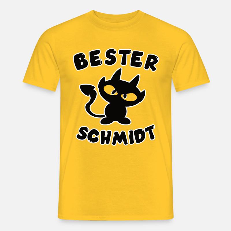 cooles bester Schmidt Design - Männer T-Shirt - Gelb