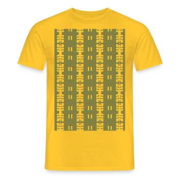 New Look - Men's T-Shirt - yellow - Front - AI Model Male 178 dark (178cm)