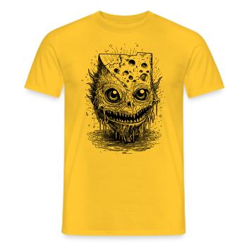 Raclette Trip : Chemise monstre au fromage effrayant - T-shirt homme - jaune - Devant - AI Model Male 178 dark (178cm)