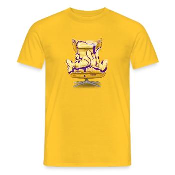Streetarmchair 05 - T-shirt homme - jaune - Devant - AI Model Male 178 dark (178cm)