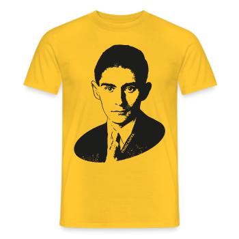 Franz Kafka | Literatur-Weltmeister Herr K. - Männer T-Shirt - Gelb - Vorne - AI Model Male 178 dark (178cm)