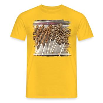 Êtes-vous prêt pour une collation d’insectes? - T-shirt homme - jaune - Devant - AI Model Male 178 dark (178cm)