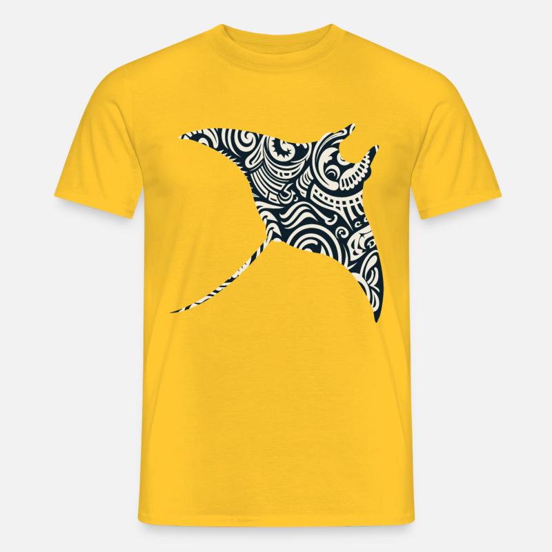 Mantarochen - Männer T-Shirt - Gelb