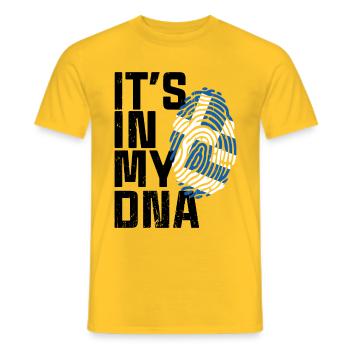 C'EST DANS MON ADN GRÈCE - T-shirt homme - jaune - Devant - AI Model Male 178 dark (178cm)