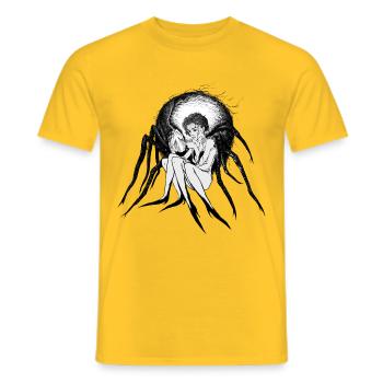 Jeune fille et la bête - T-shirt homme - jaune - Devant - AI Model Male 178 dark (178cm)