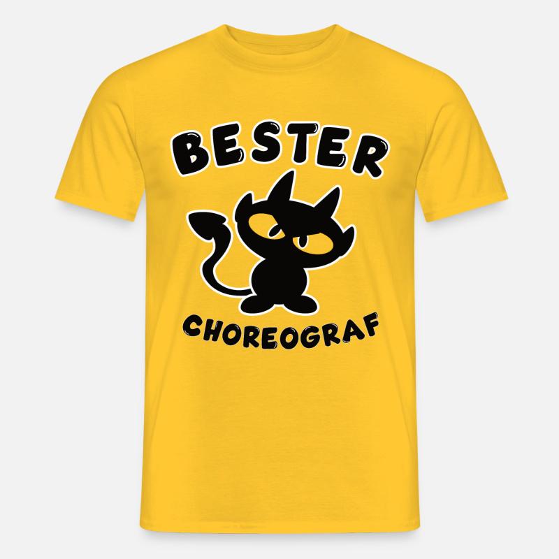 cooles bester Choreograf Design - Männer T-Shirt - Gelb