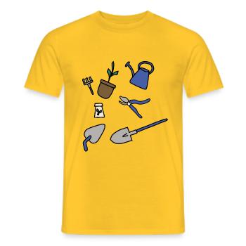 Gärtnerei - Männer T-Shirt - Gelb - Vorne - AI Model Male 178 dark (178cm)
