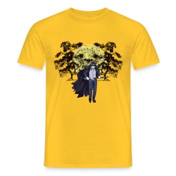 Horror Halloween Demon Swordsman Fantasy - Men's T-Shirt - yellow - Front - AI Model Male 178 dark (178cm)