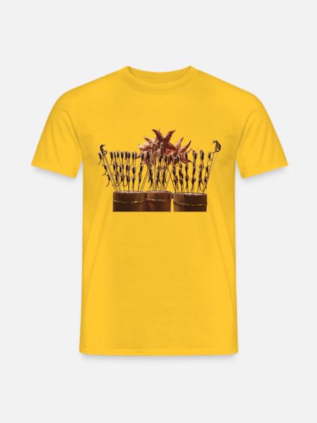 Milliarden Menschen ernähren sich von Insekten - Männer T-Shirt - Gelb