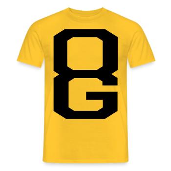 og - original - Männer T-Shirt - Gelb - Vorne - AI Model Male 178 dark (178cm)
